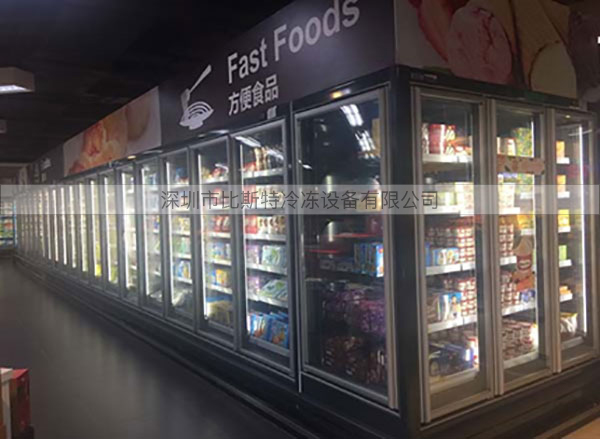 株洲超市冷冻玻璃展示立柜