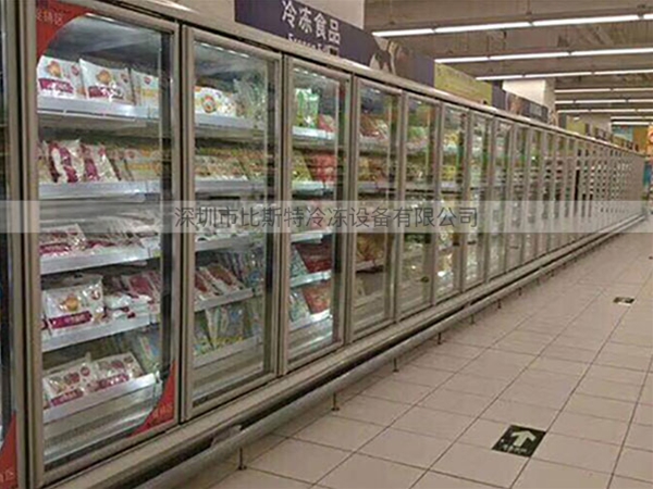 株洲超市冷冻玻璃展示立柜